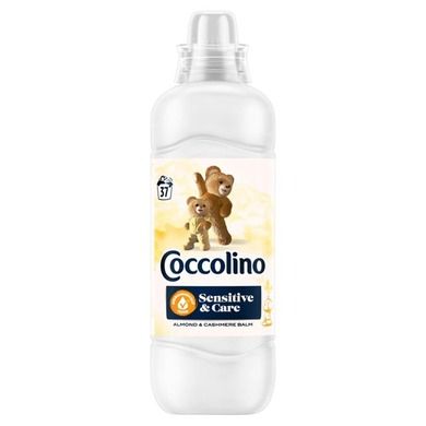 Coccolino Sensitive & Care, płyn do płukania tkanin, almond&cashmere balm, 925 ml, 37 prań
