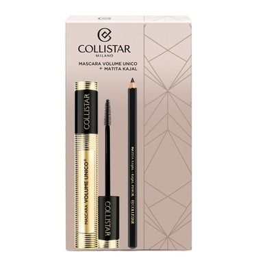 Collistar, zestaw, Volume Unico Mascara, tusz do rzęs, Black, 13 ml + Kajal Pencil, kredka do oczu, Black, 1.2 ml