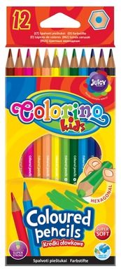Colorino, kredki ołówkowe, heksagonalne, 12 kolorów