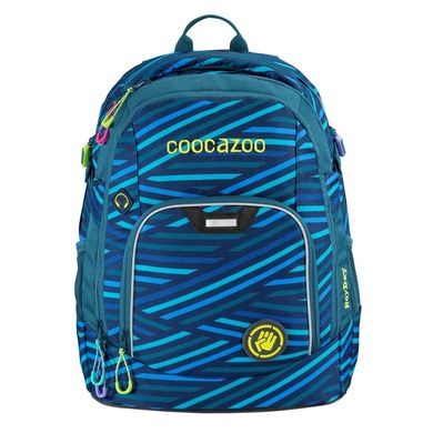 Coocazoo, Rayday, plecak, system matchpatch, zebra stripe blue