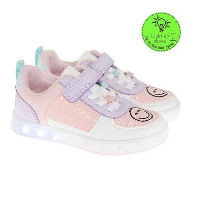 Cool Club, Buty sportowe dziewczęce, mix, świecąca podeszwa, SmileyWorld