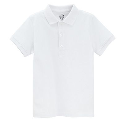 Cool Club, Koszulka polo chłopięca z krótkim rękawem, biała