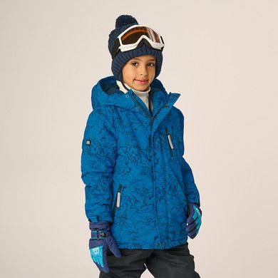 Cool Club, Kurtka narciarska chłopięca z kapturem, ocieplana, niebieska