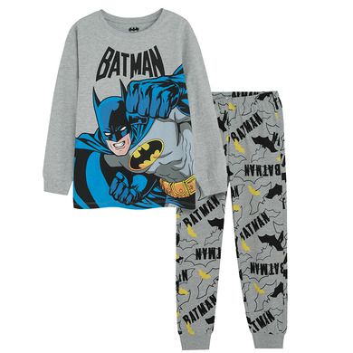 Cool Club, Piżama chłopięca, szara, Batman
