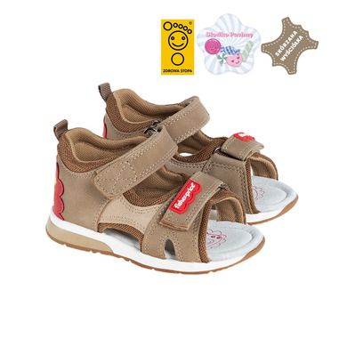 Cool Club, Sandały chłopięce, pachnące, brązowe, skórzana wkładka, Fisher-Price