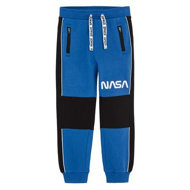 Cool Club, Spodnie dresowe chłopięce, niebieskie, NASA