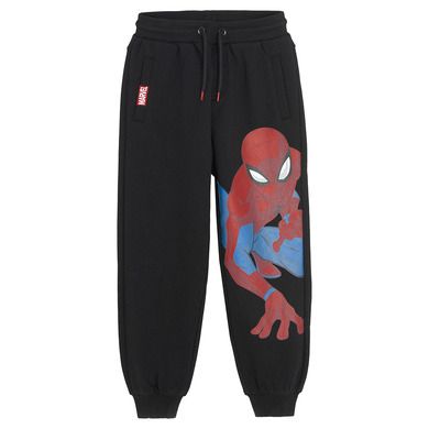 Cool Club, Spodnie dresowe chłopięce, oversize, czarne, Spider-Man