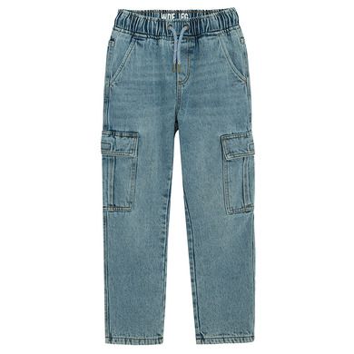 Cool Club, Spodnie jeansowe chłopięce, ocieplane, wide leg, denim