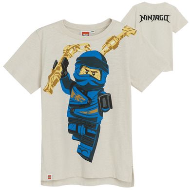 Cool Club, T-shirt chłopięcy, beżowy, LEGO Ninjago