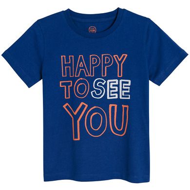 Cool Club, T-shirt chłopięcy, ciemnoniebieski