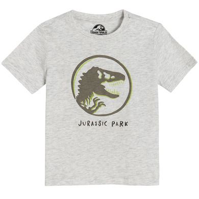 Cool Club, T-shirt chłopięcy, szary melanż, Jurassic World