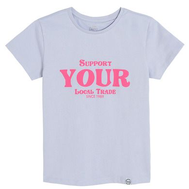 Cool Club, T-shirt dziewczęcy, jasnoszary
