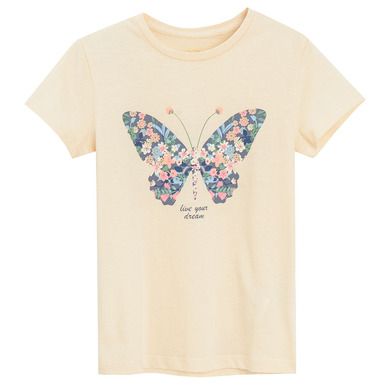Cool Club, T-shirt dziewczęcy, jasnożółty