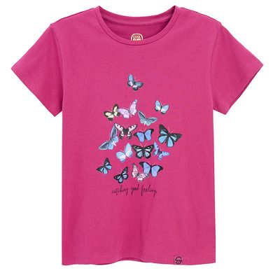 Cool Club, T-shirt dziewczęcy, różowy