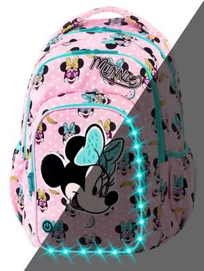 CoolPack, Minnie Mouse, Sparkl, plecak, LED, różowy