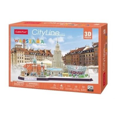 Cubic Fun, City Line, Warszwa, puzzle 3D