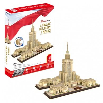 Cubic Fun, Pałac Kultury i Nauki, puzzle 3D, 144 elementy