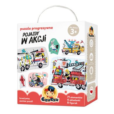 CzuCzu, Pojazdy w akcji, puzzle progresywne