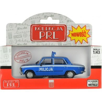 Daffi, Kolekcja PRL, Fiat 125P Milicja, pojazd, model metalowy, 1:43