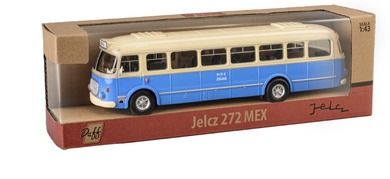 Daffi, Kolekcja PRL, Jelcz 272 Mex, pojazd, model metalowy, 1:43, niebieski