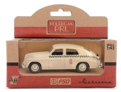 Daffi, Kolekcja PRL, Warszawa M20 Taxi, pojazd, model metalowy, 1:43