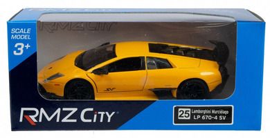 Daffi, RMZ, Lamborghini Murcielago, pojazd, model metalowy, żółty, 1:32