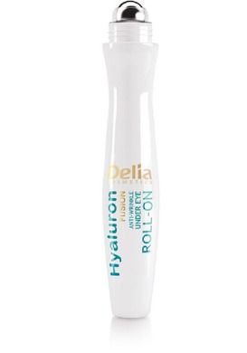 Delia Cosmetics, Hyaluron Fusion 50+ Roll-on liftingujący pod oczy, 15 ml