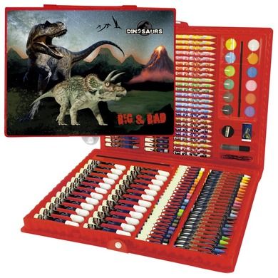 Derform, zestaw artystyczny, Dinozaur, 172 elementów
