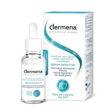 Dermena, Supported by Science, Sensitive, serum stymulujące odrastanie włosów, 50 ml