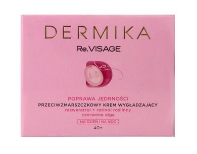 Dermika Re.Visage 40+ przeciwzmarszczkowy, krem wygładzający na dzień i noc, 50 ml