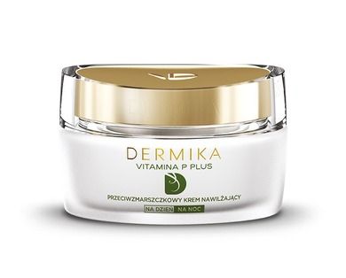 Dermika, Vitamina P Plus, krem przeciwzmarszczkowy nawilżający na dzień i noc, 50 ml