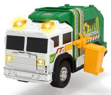 Dickie, śmieciarka, pojazd budowlany, zielona, 30 cm