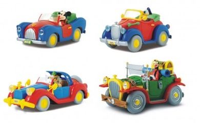 Disney Mickey, Scrooge, Donald, Goofy, auto w skali 1:43