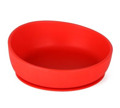Doidy Bowl, miseczka-talerzyk 2w1, czerwony, 6m+