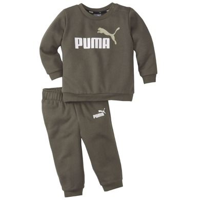 Dres chłopięcy, zielony, Puma Minicats Essentials Jogger