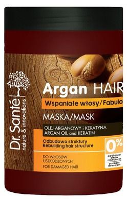 Dr.Sante, Argan Hair, maska odbudowująca do włosów uszkodzonych, 1000 ml