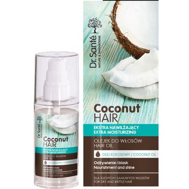 Dr.Sante, Coconut Hair, olejek nawilżający do włosów suchych i łamliwych, 50 ml