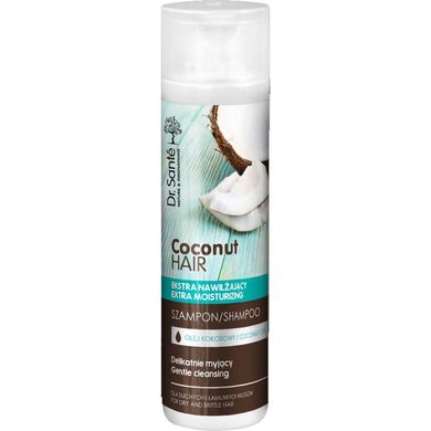 Dr.Sante, Coconut Hair, szampon nawilżający do włosów suchych i łamliwych, 250 ml