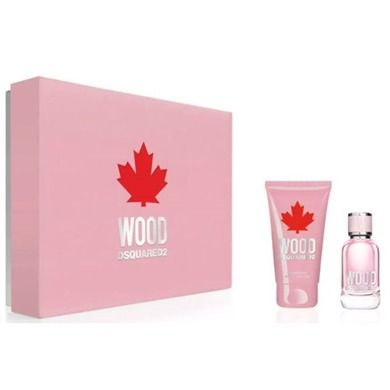 Dsquared2, Wood Pour Femme, zestaw, woda toaletowa, spray, 100 ml + balsam do ciała, 150 ml