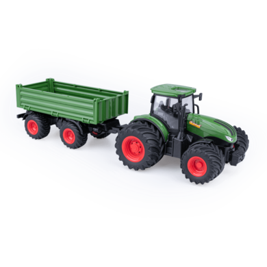 Dumel, Agro Pojazdy, traktor z przyczepą, pojazd zdalnie sterowany, zielony