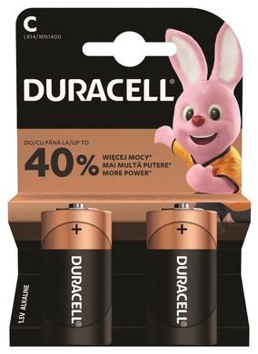 Duracell, bateria alkaliczna, C/LR14, 2 szt.