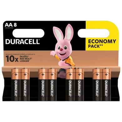 Duracell, zestaw baterii, AA, 8 szt.