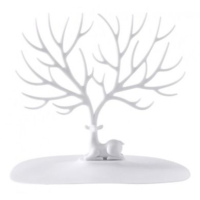 Ecarla, ekspozytor na biżuterię, drzewko, białe