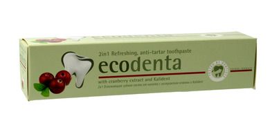 Ecodenta, pasta do zębów przeciw kamieniowi, żurawina
