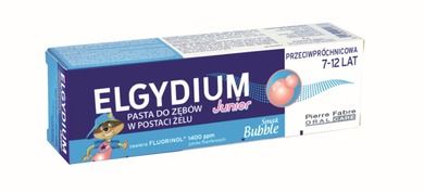 Elgydium, Bubble, Junior, pasta do zębów dla dzieci, 7-12l, 50 ml