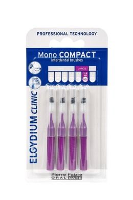 Elgydium, Clinic Mono Compact, szczoteczki międzyzębowe, ISO 5, purpurowe, 1,8 mm, 4 szt.