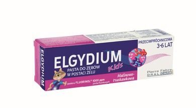 Elgydium, Kids, pasta do zębów dla dzieci, malinowo-truskawkowa, 3-6l, 50 ml