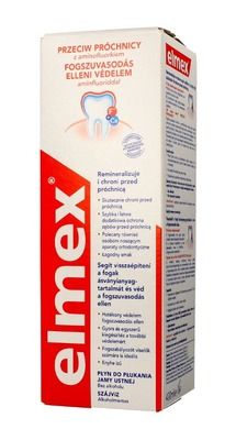 Elmex, płyn do płukania jamy ustnej przeciw próchnicy, 400 ml