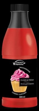 Energy Of Vitamins, pianka do kąpieli, cherry cupcake, 800 ml