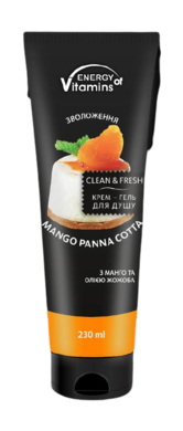 Energy Of Vitamins, żel pod prysznic, mango panna cotta 230 ml